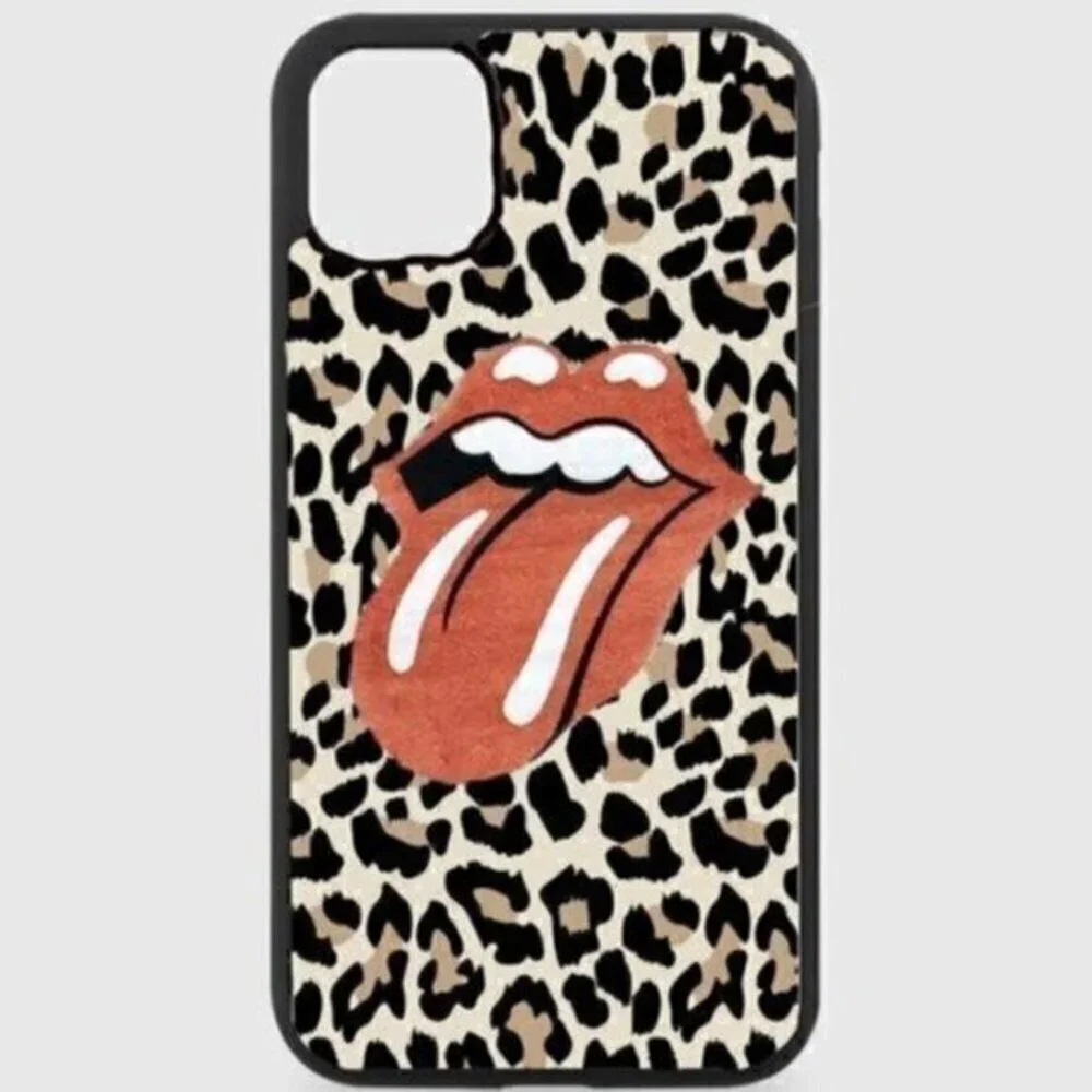 Copy - Rolling Stones Leopard Phone Case